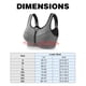thumbnail image 5 of Mujer sujetador deportivo con cremallera frontal que absorbe la humedad a prueba de golpes ajustable Abanopi Sujetador deportivo, 5 of 7