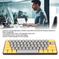 thumbnail image 3 of Clavier de Jeu Rétroéclairé Portable 60 % LED, Clavier Mécanique Compact pour PC Portable avec Interrupteur Bleu, 3 of 8