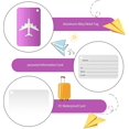 thumbnail image 3 of 8pcs Metal Luggage Tag, Luggage Travel Tag, Suitcase Tag With Name Address Phone Email Tag, 3 of 5