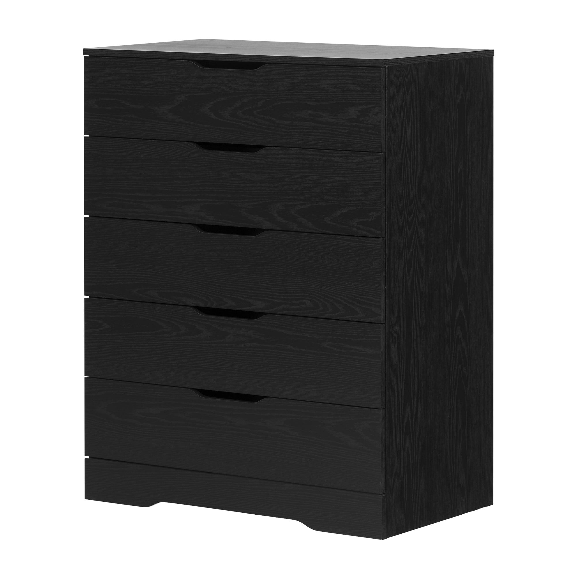 South Shore Holland 5-Drawer Chest for Adult, in Black Oak