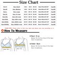 thumbnail image 2 of Frostluinai Bras for Women No Underwire Women's Plus Size Bra Post-Surgery Bra Front Closure Brassiere Solid Lace Bra Breathable Comfortable Underwear Vest, 2 of 5