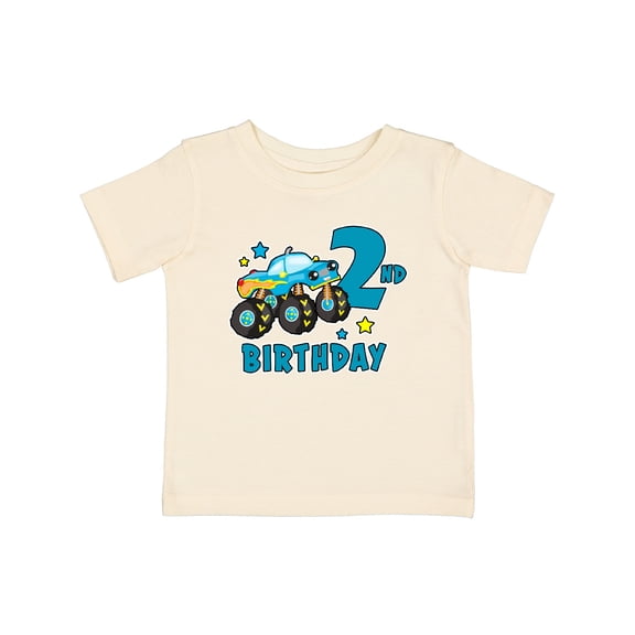 Inktastic 2nd Birthday Monster Truck Boys Baby T-Shirt
