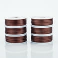 thumbnail image 2 of 1Set Round Aluminum Wire with Iron Side Cutting Pliers Coconut Brown 15 Gauge 1.5mm 10m roll 6 rolls, 2 of 6
