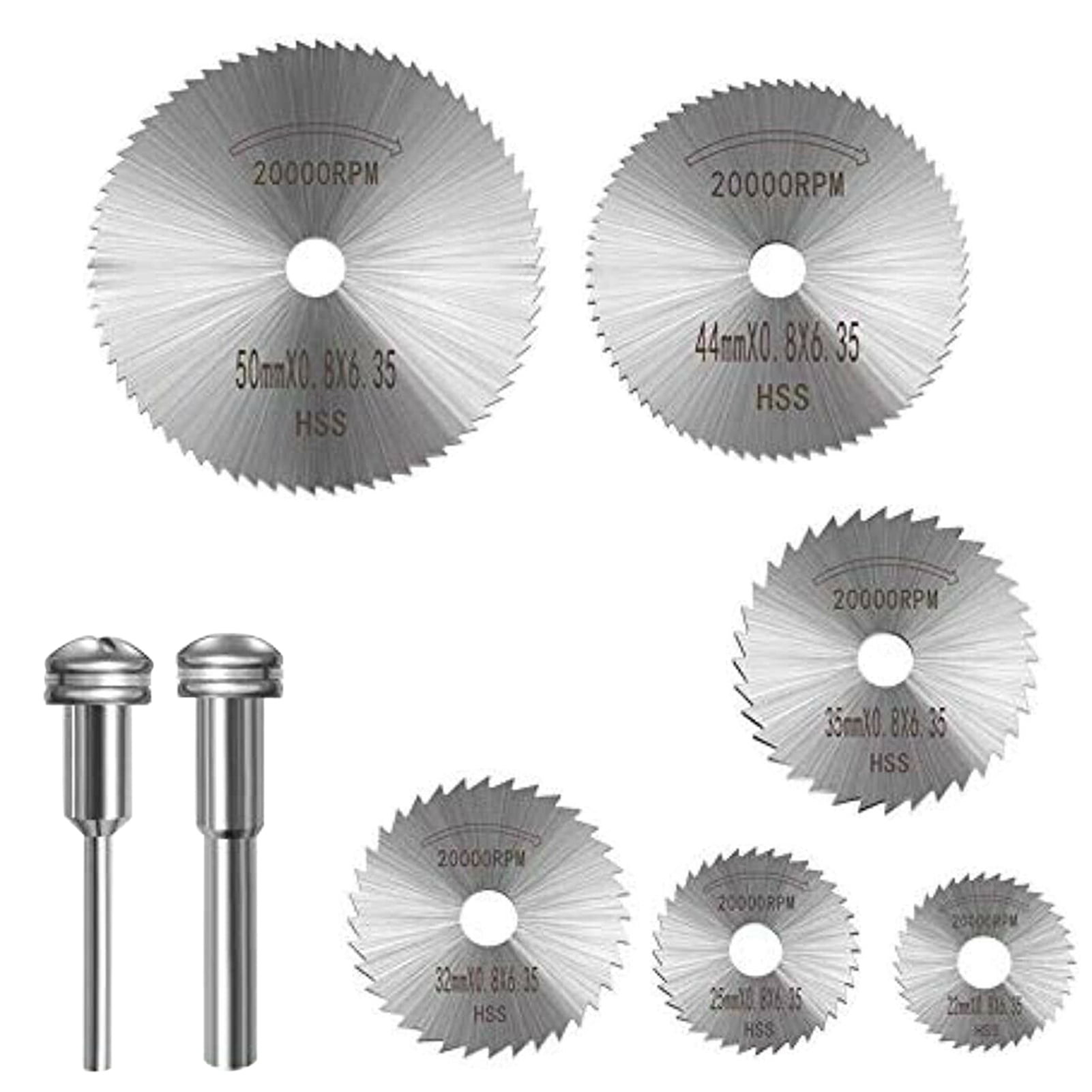 Circular Saw Disc Set 6Pcs Mini Drill Rotary Tool Wood Wheel Cutting Metal Blade 