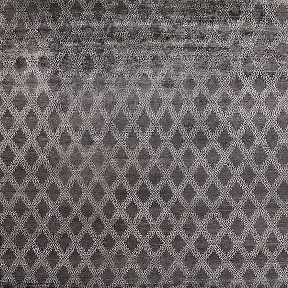Ahgly Company Machine Washable Indoor Square Industrial Modern Taupe Brown Area Rugs, 8' Square