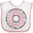thumbnail image 3 of Inktastic Pink Donut, Doughnut, Glaze, Icing, Frosting Boys or Girls Baby Bib, 3 of 4