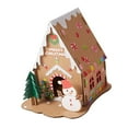 thumbnail image 4 of DIY Christmas Houses Christmas s Kits Room Table Decor Handmade Paper Style A, 4 of 9