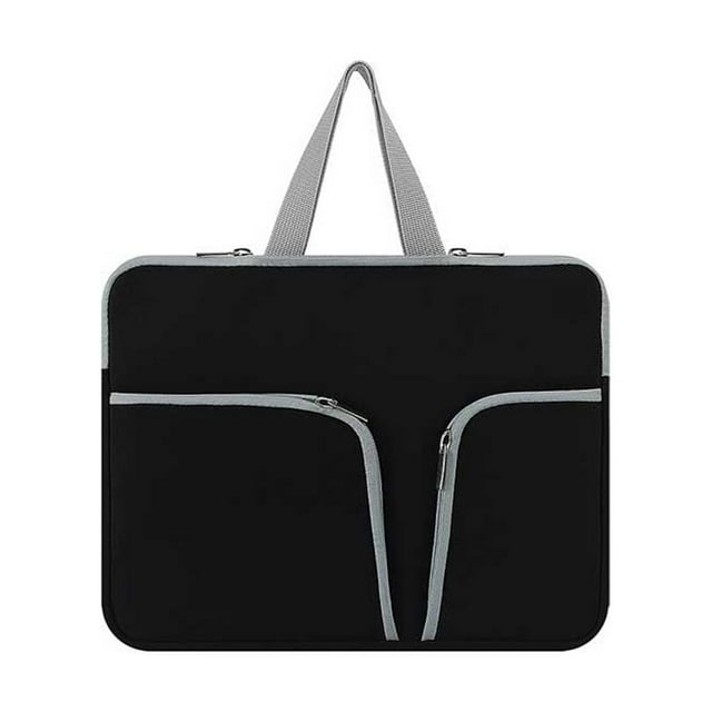 ziyahi Laptop Sleeve Waterproof Computer Case Portable Bag Pocket Carrier Pouch Protector Reusable Compartments Business Storage Black 14inch