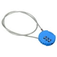 thumbnail image 1 of Uxcell Small Combination Lock 19.6 Inch, 1 Pack 3 Digit Padlock for Locker, Bright Blue, 1 of 6