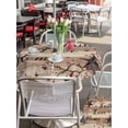 thumbnail image 5 of Outdoor Tablecloth with Umbrella Hole for Patio/Picnic/Party/Camping, Farmhouse Star Brown Waterproof Table Cloth Round Cover Washable, Retro Branches Berry Wooden Grain (Dia 60"), 5 of 8