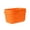 Orange, variant on Plastic Storage Basket with Handle, Portable Shower Caddy Tote Organizer Basket Bin for Bathroom Kitchen Dorm Room Bedroom