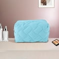 thumbnail image 5 of Unique Bargains 1 Pc Lady Portable Make Up Organizer Case for Outdoor Activities Light Blue Polyester, 5 of 6