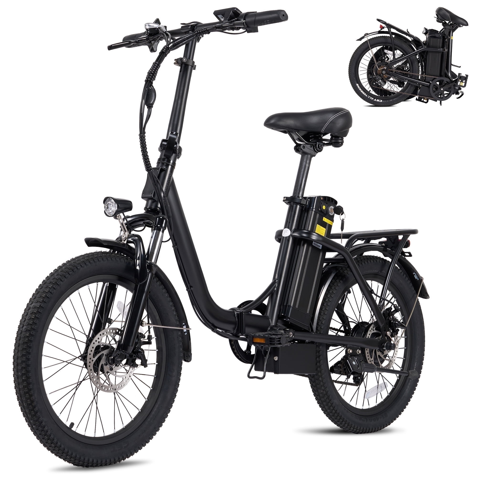 Naipo Folding Electric Bike with 48V 350W Motor 20MPH Top Speed