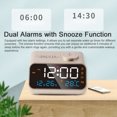 thumbnail image 4 of Multifunctional Alarm Clock with Rechargeable LED Digital Clock with Temperature and Humidity, 4 of 8