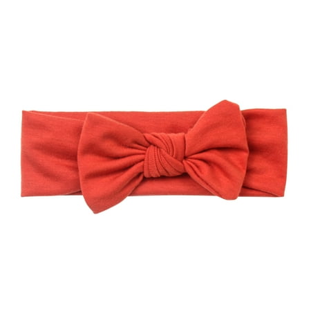 

Toddler Baby Boys Girls Headbands Stretch Solid Bow Hairband Headwear Headband