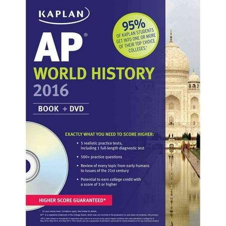 Kaplan Ap World History 2016 Book Dvd Walmart Com