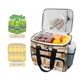 thumbnail image 2 of FORMRS Insulated Cooler Bag 24 Cans Capacity Soft Leakproof Lunch Box with Side Pockets, Fall Book Shelf, 2 of 7