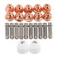 thumbnail image 2 of Cutting  Tip Electrode Kit, Complete Easy To Install Tip Electrode Kit Consumables Safe 10 Set Brass Metal Professional Replacement  for Industrial Use, 2 of 7
