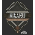 thumbnail image 2 of Men's Black Panther: Wakanda Forever M'Baku Ornate Logo Graphic Tee Charcoal X Large, 2 of 3
