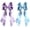 Blue & Purple, variant on 2 count Blue Hair Bow Clips Long Tail Silky Satin Ribbon, 5'' Large Non-Slip Hair Accessories for Women Girls Teens Daily Wear Ponytail Braids