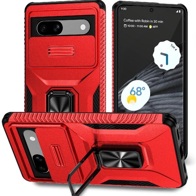 Case for GANGXUN Google Pixel 7A -Dual Protection, Holder, Magnetic Function for Car