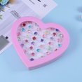 thumbnail image 4 of EeaseMX Juego de 36 anillos para niñas, hermosos anillos de cristal, regalo para niñas con cajas en forma de corazón., 4 of 7