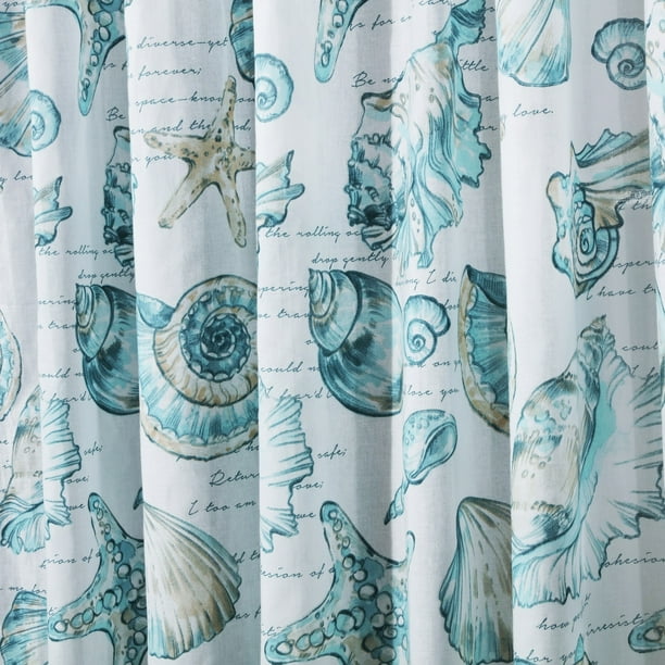 Barefoot Bungalow Cruz Coastal Shower Curtain White Com Barefoot Bungalow Cruz Coastal Shower, Coastal Shower Curtains