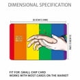 thumbnail image 4 of LGBT Rainbow Credit Card Skin Stickers, Debit Card Skin Stickers Removable Waterproof PVC Decal Cover Set 4 Pack, 4 of 6