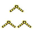 thumbnail image 3 of Guardoinrt 1 Paire Poignée de Guidon Moto Moto Manchon de Poignée Accessoires Automobile Jaune 3Ensemble, 3 of 6