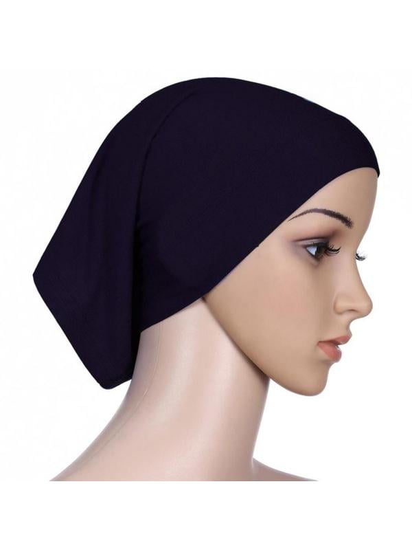 Women Islamic Muslim Head Scarf Brief Underscarf Hijab Cover Headwrap Bonnet 