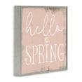thumbnail image 3 of Rustic Hello Spring Gray Framed Giclee Art, 24 x 24, Made In USA, 3 of 7