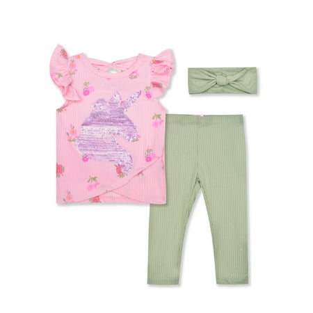 

Nannette Toddler Girls 2Pc Legging Set W/Scrunchie Size 2T-4T