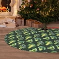 thumbnail image 6 of Sikiie Broccoli 3 30-48 inches {designName} Print Christmas Tree Skirt Snowman Xmas Tree Skirt with Edge Christmas Decorations for Holiday Party30", 6 of 7
