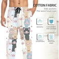 thumbnail image 4 of HPINK-T Cartoon Pig Men's Cotton Pajama Pants Soft Comfy Sleep & Lounge Pants Pjs Bottoms with Pockets, 4 of 7