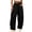 Black, variant on Qaspx Baggy Pants for Women Wide Leg Cargo Pants Casual Drawstring Sweatpants with Pockets