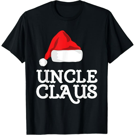 Uncle Claus Christmas Santa's Hat Pajama Family Xmas Adult T-Shirt