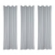 thumbnail image 1 of Cortinas De Cortina De Ojal De Lanai Al Blancas Apagón Con Aislamiento Térmico UV 3 piezas 54x84 pulgadas, 1 of 9