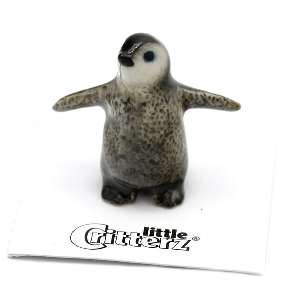 Penguin Chick "Tux" - miniature porcelain figurine