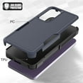 thumbnail image 5 of for Samsung Galaxy S25 Plus Back Case, Luxury Ultra Slim PC + TPU Double-Layer Anti-Fall Shockproof Drop Protective Lightweight 2 In 1 Phone Case Cover for Samsung Galaxy S25 Plus, Darkblue, 5 of 5