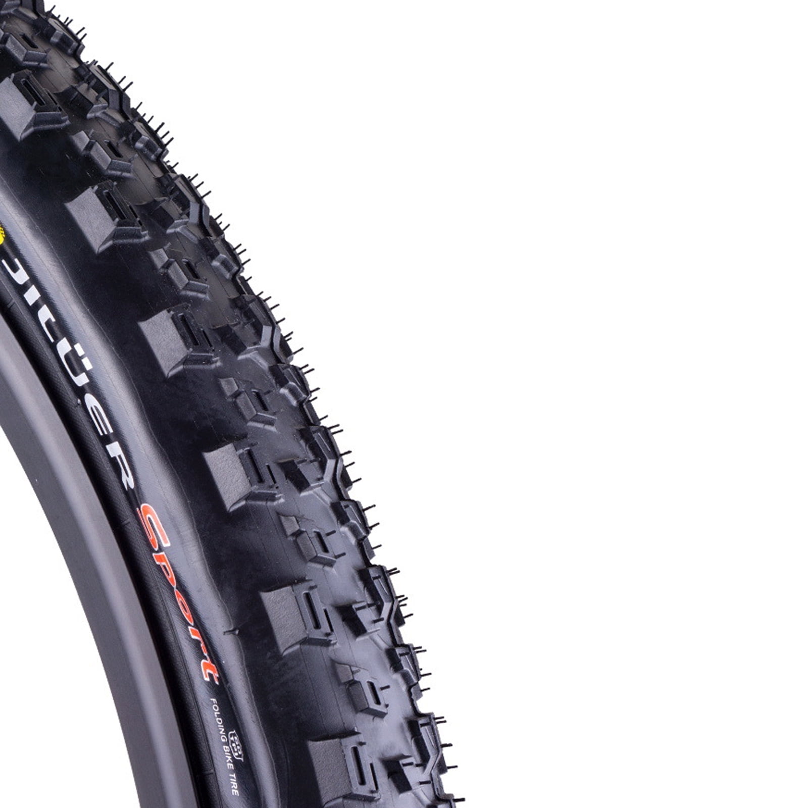 Coolmee Bike Tire Folding Bead Replacement Tire High Performance 60 Tpi Puncture Resistant Outer Tires Repair Parts 29 X 2.20 Black