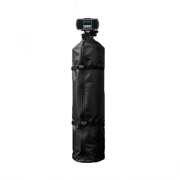 Outdoor Water Softener Tank Cover, Heavy Duty 600D Oxford Fabric Protection, Easy Install with Elastic Straps Drawstring for All Weather Use