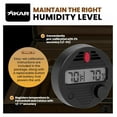 HygroSet II Round Digital Hygrometer for Humidors, 10Second Refresh