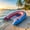 A, variant on Sea Wave Theme Fish Tail Mesh Inflatable Water Float Foldable Floating Rest Mat For Pool Outdoor Summer