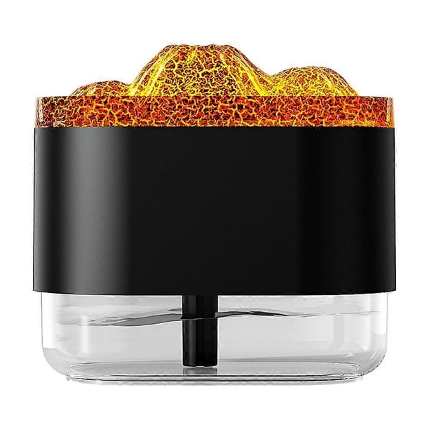 Flame Diffuser Aromatherapy Essential Oil Diffuser with Atmosphere Light 300Ml Cool Mist Humidifier for Home Office -B