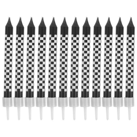 TINKSKY 12pcs Birthday Candles Cake Topper Decorations for Birthday Cakes