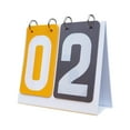 thumbnail image 3 of Multi Sports Scoreboard 2 Digit Durable Table Score Flippers Flip Scoreboard for Yellow Grey, 3 of 8