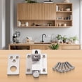 thumbnail image 2 of Stainless Steel Spring Latch Lock Anti-Theft Latch Automatic Latch Door Latch Square (Up), 2 of 10