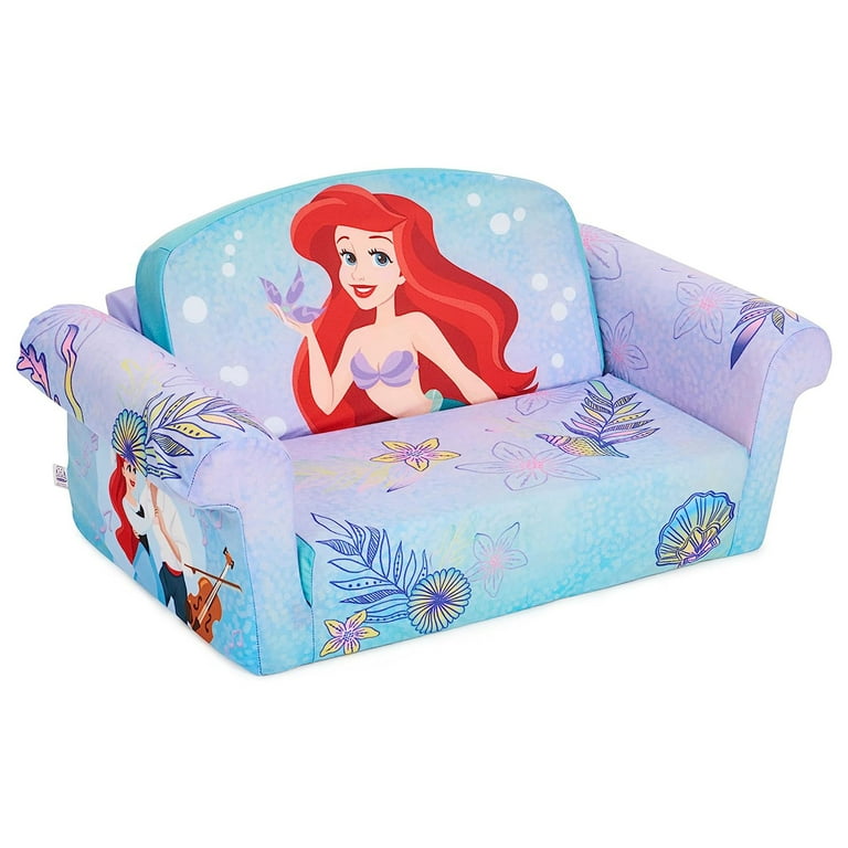 Marshmallow Furniture Kids 2-in-1 Flip Open Foam Compressed Sofa, Frozen 2