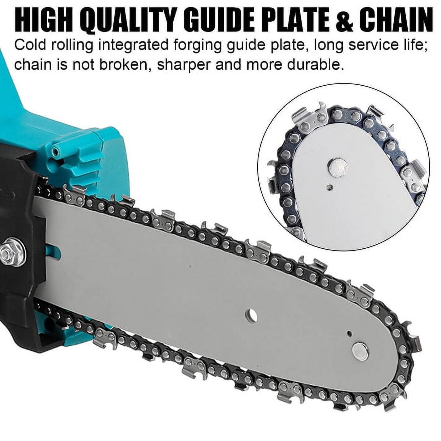 8 inch Mini Chainsaw, Portable Cordless Power Chain Saws with 2 Rechargeable Battery, Handheld Pruning Shears Chainsaw for Tree Branches Wood Cutting, Courtyard, Garden
