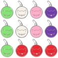 thumbnail image 1 of 12pcs Stainless Steel Pet ID Tags Cat Tags Pendants Kitten Tags Round Tags, 1 of 8